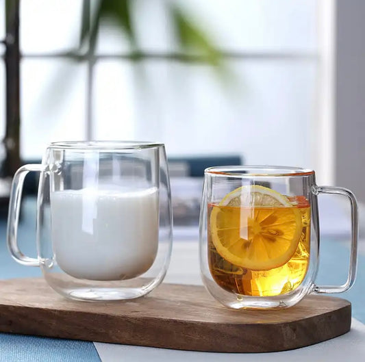 Verre double fond transparent
