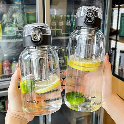 Gourde en verre de transport